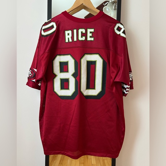Vintage 90s San Francisco 49ers 🏈 Jerry Rice football jersey Logo Athletic NFL - Picture 11 of 16
